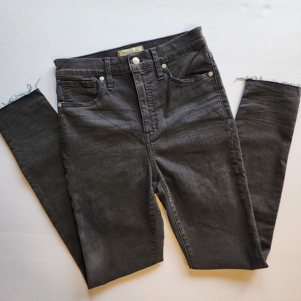 Madewell 11” high rise skinny Lunar Wash size 26 EUC